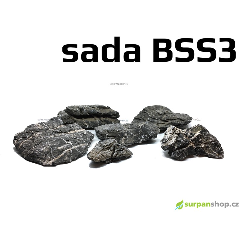 Black Seiryu Stone - sada BSS3