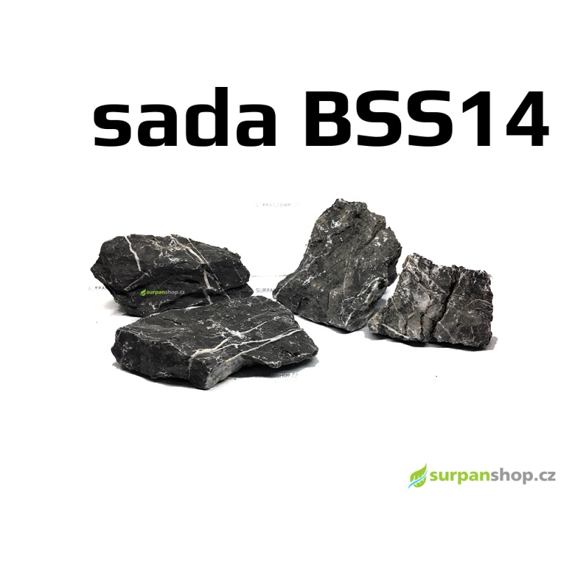 Black Seiryu Stone - sada BSS14