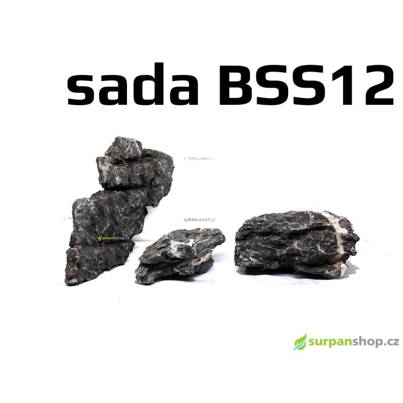 Black Seiryu Stone - sada BSS12