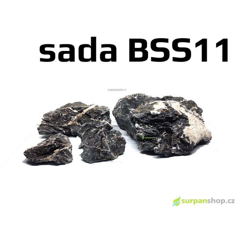 Black Seiryu Stone - sada BSS11