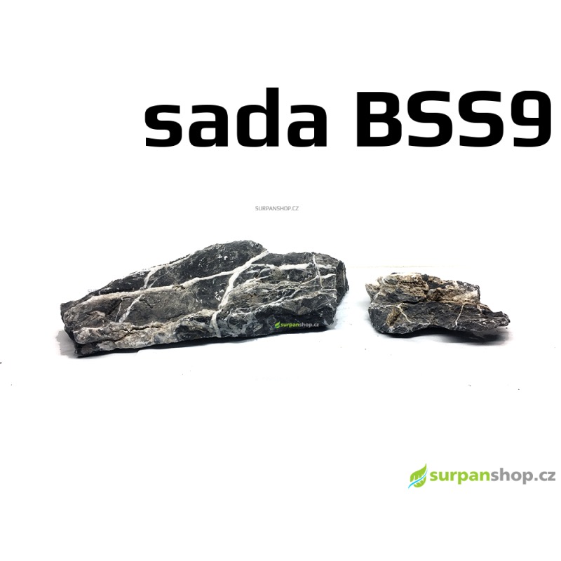 Black Seiryu Stone - sada BSS9