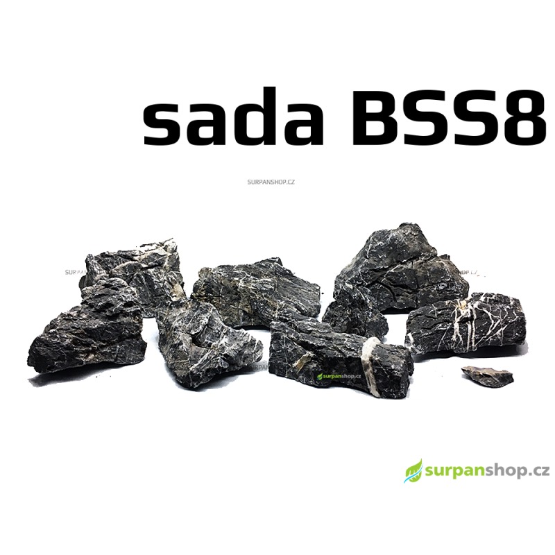 Black Seiryu Stone - sada BSS8