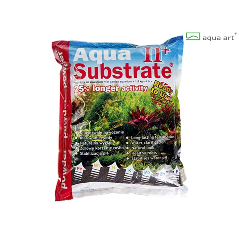 Aqua Art substrát - Aqua Substrate II+ Powder (černý) - 1,8 kg