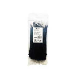 Vázací nylonové pásky, 3,6 x 150mm, černá, 100ks