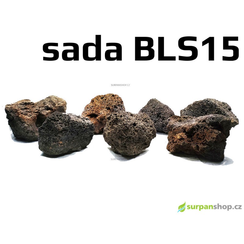Black Lava Stone - sada BLS15