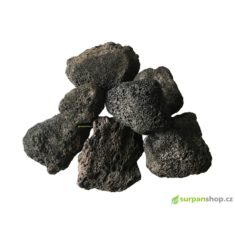 Black Lava Stone 4-8cm - 1kg