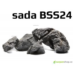 Black Seiryu Stone - sada BSS24
