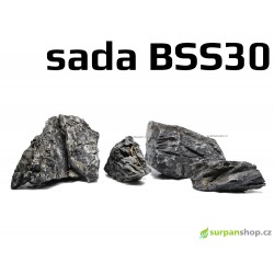 Black Seiryu Stone - sada BSS30