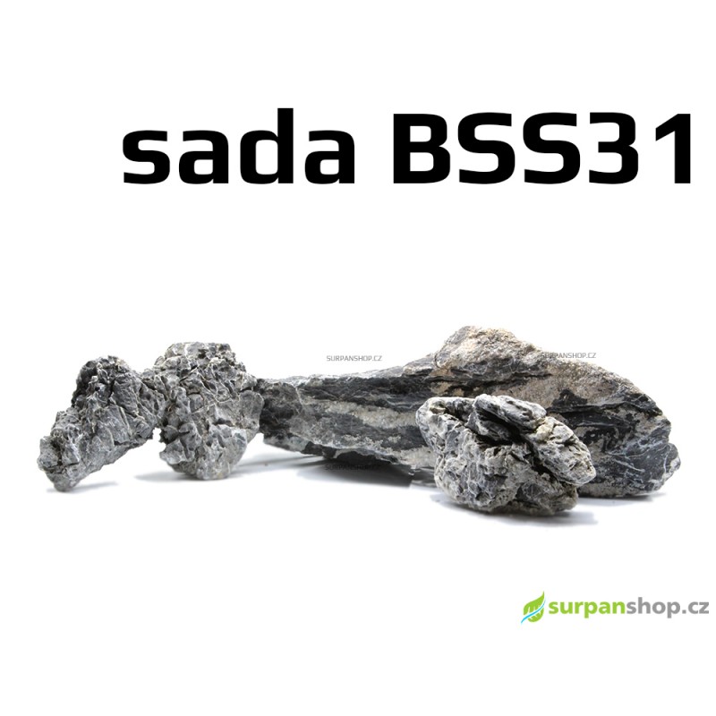 Black Seiryu Stone - sada BSS31
