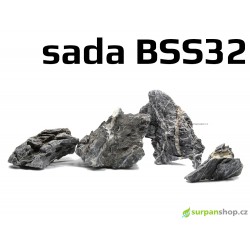 Black Seiryu Stone - sada BSS32