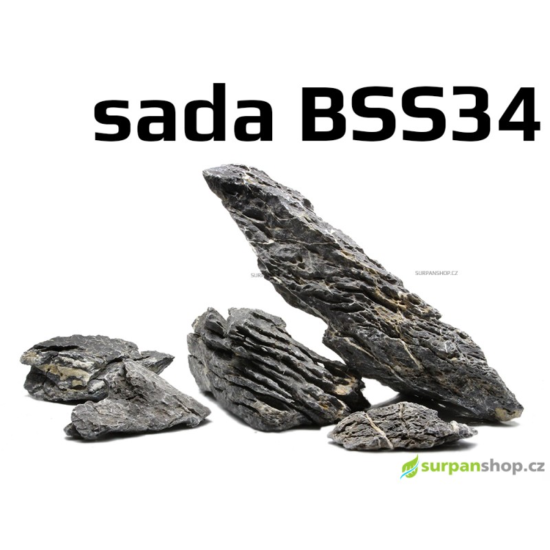Black Seiryu Stone - sada BSS34