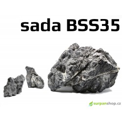 Black Seiryu Stone - sada BSS35