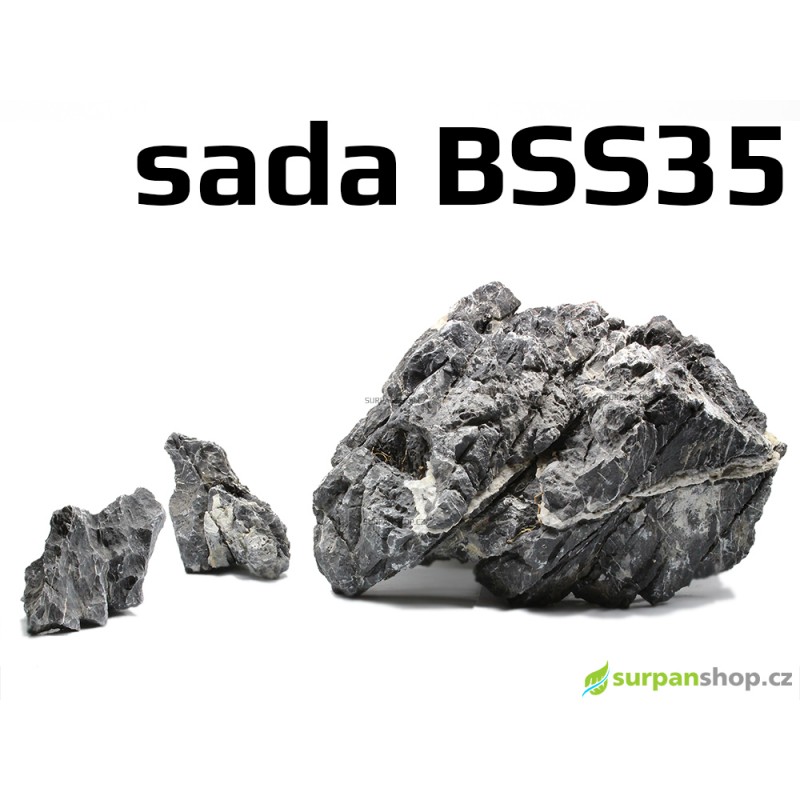 Black Seiryu Stone - sada BSS35