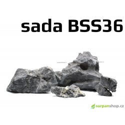 Black Seiryu Stone - sada BSS36