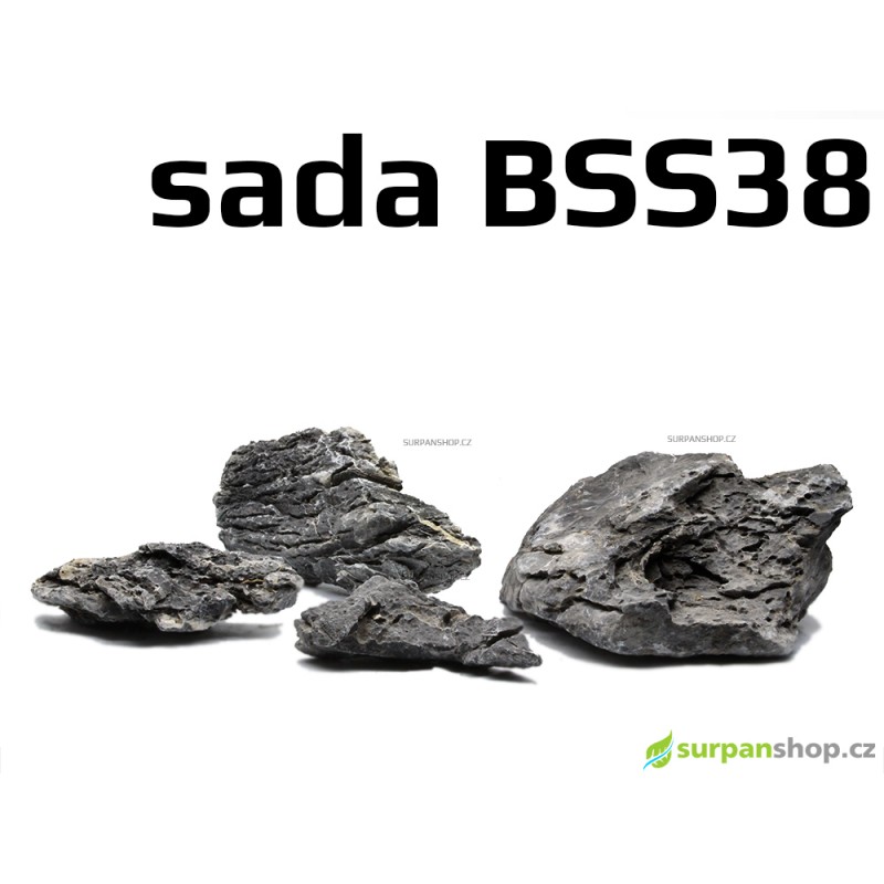 Black Seiryu Stone - sada BSS38