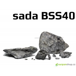 Black Seiryu Stone - sada BSS40