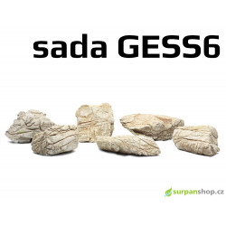 Grey Elephant Skin Stone - sada GESS6