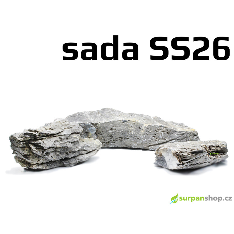 Kameny do akvaria Seiryu Stone - hardscape - sada SS26