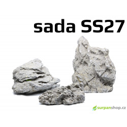 Kameny do akvaria Seiryu Stone - hardscape - sada SS27