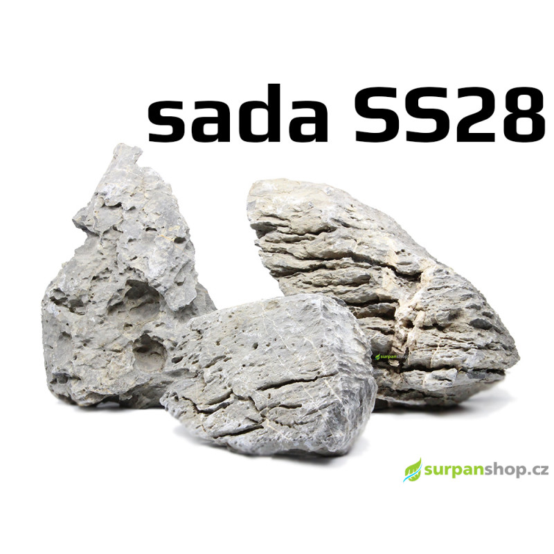 Kameny do akvaria Seiryu Stone - hardscape - sada SS28
