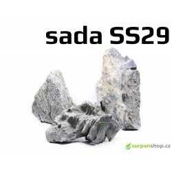Kameny do akvaria Seiryu Stone - hardscape - sada SS29