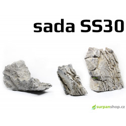 Kameny do akvaria Seiryu Stone - hardscape - sada SS30