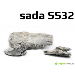 Kameny do akvaria Seiryu Stone - hardscape - sada SS32