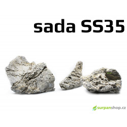 Kameny do akvaria Seiryu Stone - hardscape - sada SS35