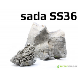 Kameny do akvaria Seiryu Stone - hardscape - sada SS36
