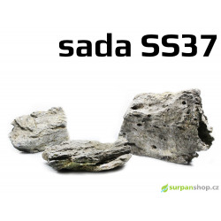 Kameny do akvaria Seiryu Stone - hardscape - sada SS37