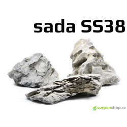 Kameny do akvaria Seiryu Stone - hardscape - sada SS38