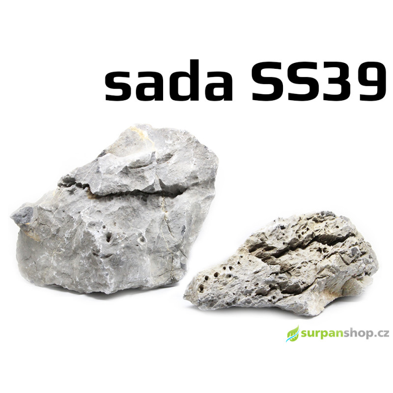 Kameny do akvaria Seiryu Stone - hardscape - sada SS39