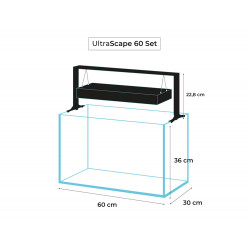 AquaEl UltraScape 60 - černý - bez skříňky