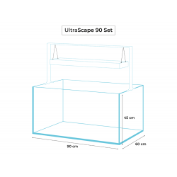 AquaEl UltraScape 90 - bílý - bez skříňky - na objednávku rozmery