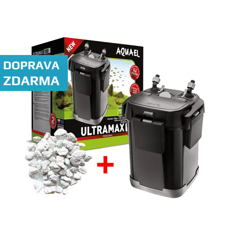 Aquael UltraMax 1000 + 5 litrů filtrační pemzy ZDARMA!