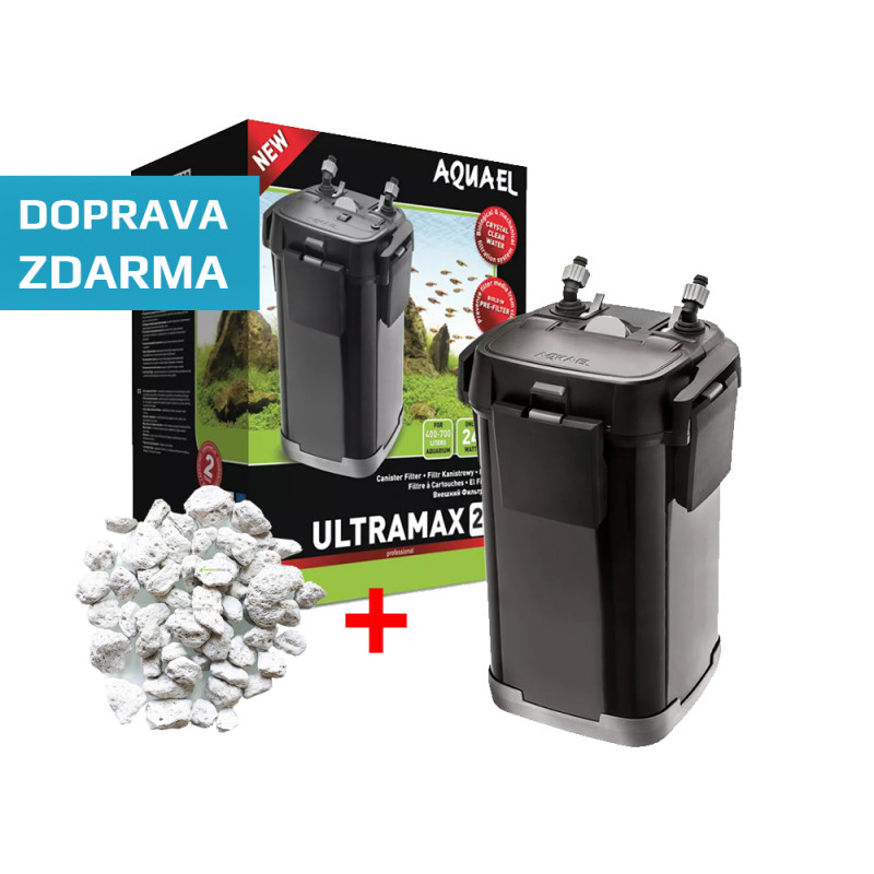 Aquael UltraMax 2000 + 5 litrů filtrační pemzy ZDARMA!