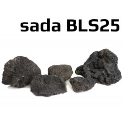 Dekorační kameny do akvária cerne lavove kameny Black Lava Stone BLS25 surpan