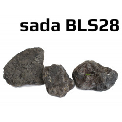 Dekorační kameny do akvária cerne lavove kameny Black Lava Stone BLS28 surpan