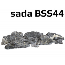 Black Seiryu Stone - sada BSS44 - kameny do akvaria - akvarijni kameny SURPAN