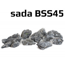 Black Seiryu Stone - sada BSS45 - kameny do akvaria - akvarijni kameny SURPAN