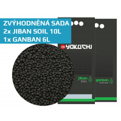 Yokuchi Jiban 2x 10l + Ganban 1x 6l: výživný a podkladový substrát - NEW