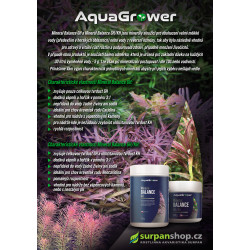 pribalovy letak aquagrower mineral balance GH