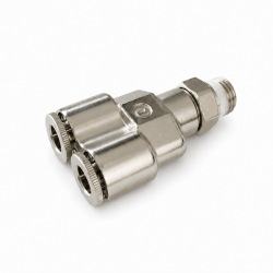 Fitinky - Rozdvojka Y se závitem 1/8" s rychlospojkami na hadičku 4/6mm