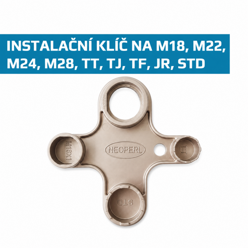Univerzální kovový instalační klíč NEOPERL