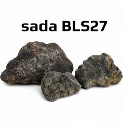 Dekorační kameny do akvária cerne lavove kameny Black Lava Stone BLS27 surpan