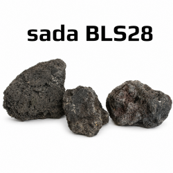 Dekorační kameny do akvária cerne lavove kameny Black Lava Stone BLS28 surpan