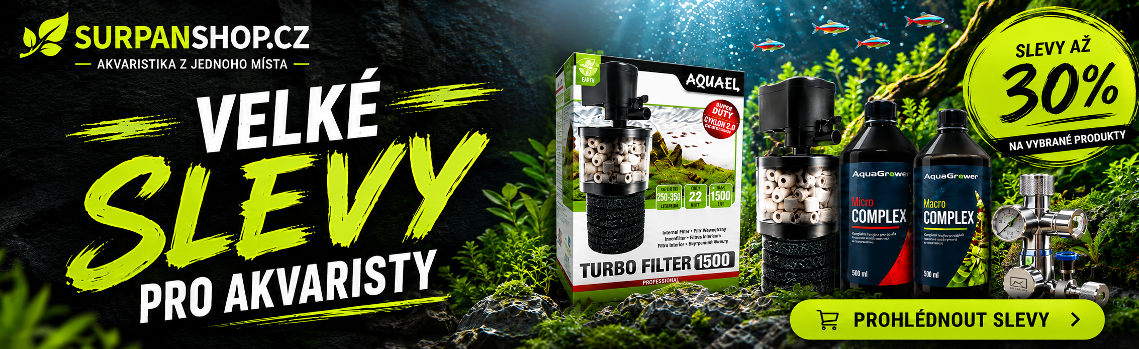 slevy pro akvaristy - selva až 30%